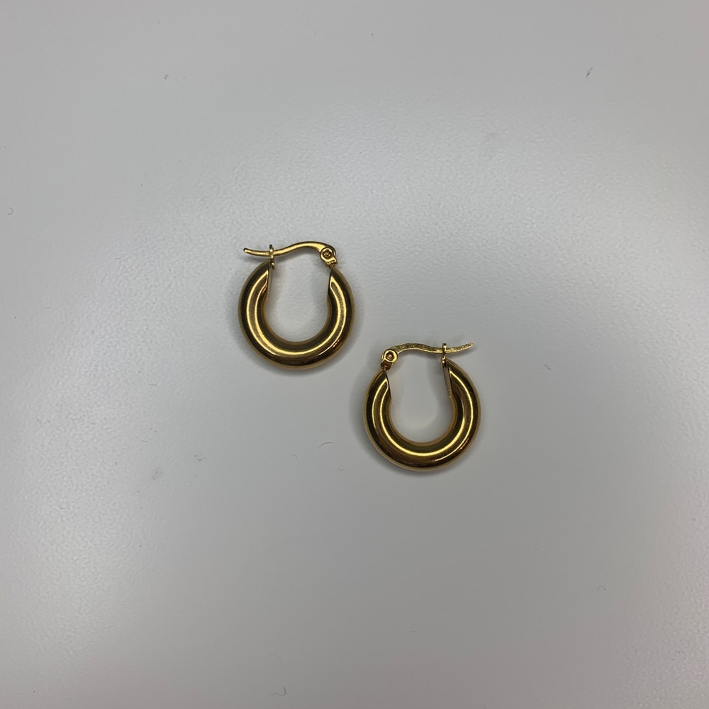 Chunky Gold Hoop Earrings